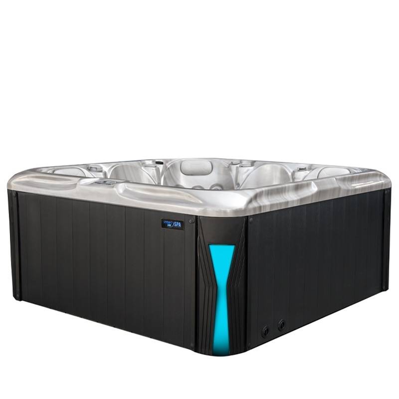 JACUZZI OGRODOWE WANNA SPA531 CAPPUCCINO OBUDOWA ANTRACYT 200x200 CM