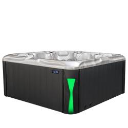 JACUZZI OGRODOWE WANNA SPA531 CAPPUCCINO OBUDOWA ANTRACYT 200x200 CM