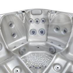 JACUZZI OGRODOWE WANNA SPA531 CAPPUCCINO OBUDOWA ANTRACYT 200x200 CM