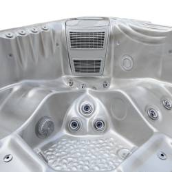 JACUZZI OGRODOWE WANNA SPA531 CAPPUCCINO OBUDOWA ANTRACYT 200x200 CM