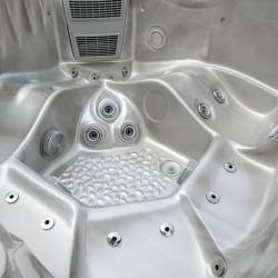 JACUZZI OGRODOWE WANNA SPA531 CAPPUCCINO OBUDOWA ANTRACYT 200x200 CM