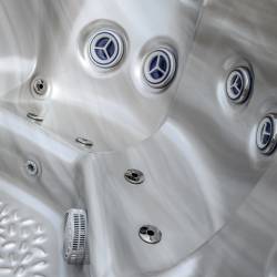 JACUZZI OGRODOWE WANNA SPA531 CAPPUCCINO OBUDOWA ANTRACYT 200x200 CM