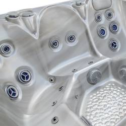 JACUZZI OGRODOWE WANNA SPA531 CAPPUCCINO OBUDOWA ANTRACYT 200x200 CM