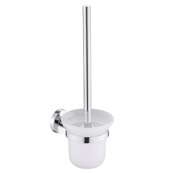 SZCZOTKA DO WC ŁAZIENKOWA TOALETOWA WISZĄCA SZKŁO MEGAN CHROM