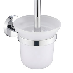 SZCZOTKA DO WC ŁAZIENKOWA TOALETOWA WISZĄCA SZKŁO MEGAN CHROM