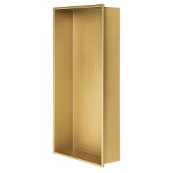 PÓŁKA ŁAZIENKOWA WNĘKOWA IGA Z KOŁNIERZEM ZŁOTA 60X30X10 CM