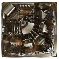 JACUZZI OGRODOWE WANNA SPA748 MAGMA GOLD OBUDOWA BRĄZOWA F21 230x230 CM