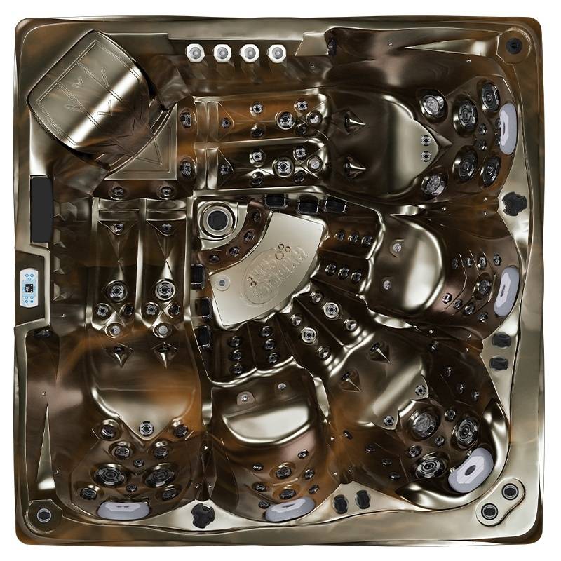 JACUZZI OGRODOWE WANNA SPA748 MAGMA GOLD OBUDOWA BRĄZOWA F21 230x230 CM