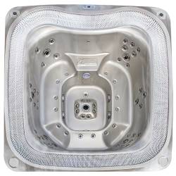 JACUZZI OGRODOWE WANNA SPA406 CAPPUCCINO OBUDOWA ANTRACYT 250x230 CM