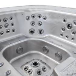 JACUZZI OGRODOWE WANNA SPA406 CAPPUCCINO OBUDOWA ANTRACYT 250x230 CM