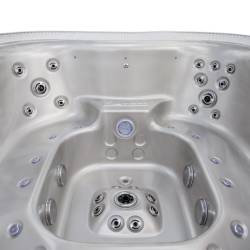 JACUZZI OGRODOWE WANNA SPA406 CAPPUCCINO OBUDOWA ANTRACYT 250x230 CM
