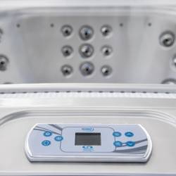 JACUZZI OGRODOWE WANNA SPA406 CAPPUCCINO OBUDOWA ANTRACYT 250x230 CM