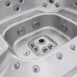 JACUZZI OGRODOWE WANNA SPA406 CAPPUCCINO OBUDOWA ANTRACYT 250x230 CM
