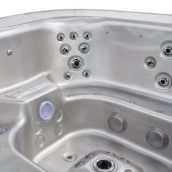JACUZZI OGRODOWE WANNA SPA406 CAPPUCCINO OBUDOWA ANTRACYT 250x230 CM