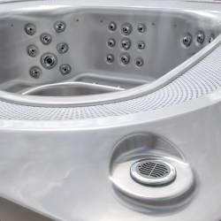 JACUZZI OGRODOWE WANNA SPA406 CAPPUCCINO OBUDOWA ANTRACYT 250x230 CM