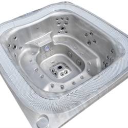 JACUZZI OGRODOWE WANNA SPA406 CAPPUCCINO OBUDOWA ANTRACYT 250x230 CM