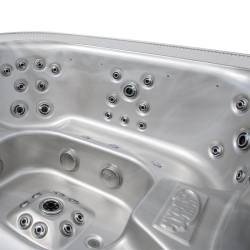 JACUZZI OGRODOWE WANNA SPA406 CAPPUCCINO OBUDOWA ANTRACYT 250x230 CM