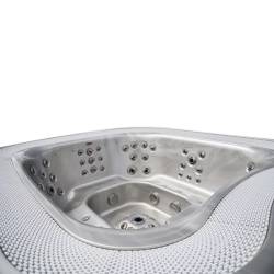 JACUZZI OGRODOWE WANNA SPA406 CAPPUCCINO OBUDOWA ANTRACYT 250x230 CM
