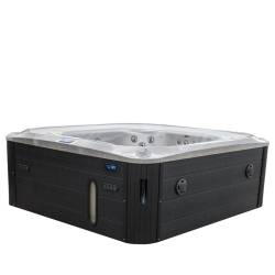 JACUZZI OGRODOWE WANNA SPA406 CAPPUCCINO OBUDOWA ANTRACYT 250x230 CM