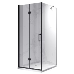 KABINA PRYSZNICOWA KWADRATOWA KZ20B-BL-80 CZARNA 80x80 CM