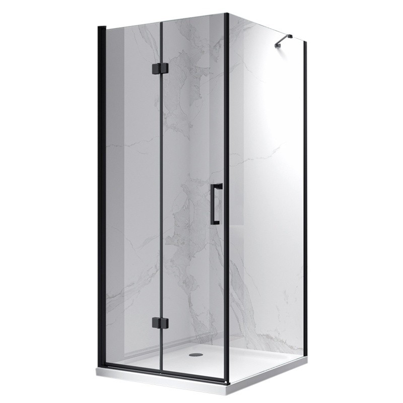 KABINA PRYSZNICOWA KWADRATOWA KZ20B-BL-80 CZARNA 80x80 CM KABINA PRYSZNICOWA KWADRATOWA KZ20B-BL-80 CZARNA 80x80 CM