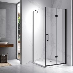 KABINA PRYSZNICOWA KWADRATOWA KZ20B-BL-80 CZARNA 80x80 CM