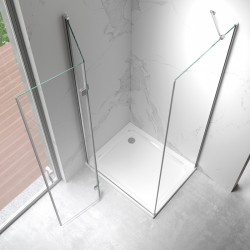 KABINA PRYSZNICOWA PROSTOKĄTNA ZES-KZ20D-100X90 CHROM 100x90 CM