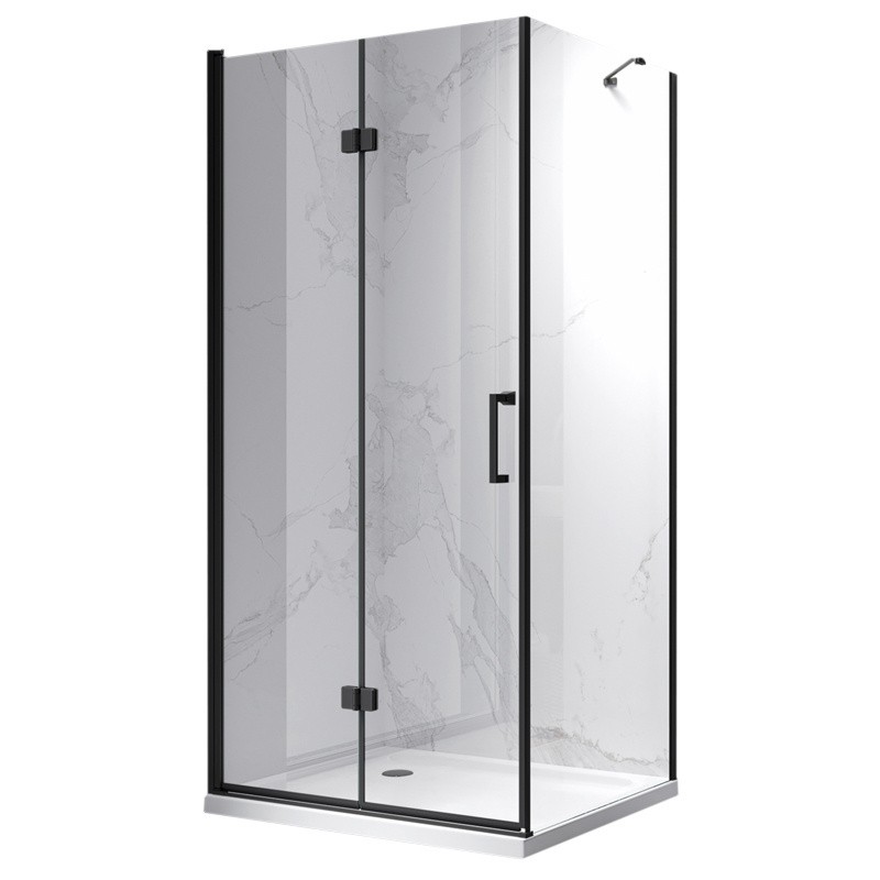 KABINA PRYSZNICOWA PROSTOKĄTNA ZES-KZ20D-BL-100X80 CZARNA 100x80 CM KABINA PRYSZNICOWA PROSTOKĄTNA ZES-KZ20D-BL-100X80 CZARNA 100x80 CM