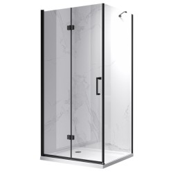 KABINA PRYSZNICOWA PROSTOKĄTNA ZES-KZ20E-BL-110X90 CZARNA 110x90 CM