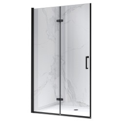 DRZWI PRYSZNICOWE UCHYLNE DO WNĘKI ZES-KZ21B-BL-80 CZARNA 80 CM 6 MM