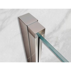 DRZWI PRYSZNICOWE UCHYLNE DO WNĘKI ZES-KZ21E-110 CHROM 110 CM 6 MM