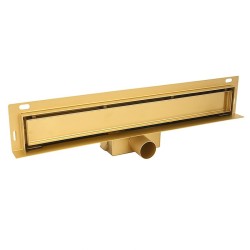 ODPŁYW LINIOWY ŚCIENNY DL04 MURAL ZŁOTY 70 CM