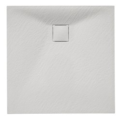 KABINA PRYSZNICOWA KWADRATOWA Z BRODZIKIEM BL30B/RIKO CZARNA/BIAŁY 90x90 CM