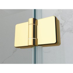 KABINA PRYSZNICOWA KWADRATOWA ZES-KZ08B-GL-80 ZŁOTA 80x80 CM