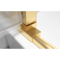 KABINA PRYSZNICOWA KWADRATOWA ZES-KZ08D-GL-100 ZŁOTA 100x100 CM