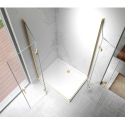 KABINA PRYSZNICOWA PROSTOKĄTNA ZES-KZ12A-GL-90X80 ZŁOTA 90x80 CM