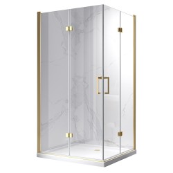 KABINA PRYSZNICOWA PROSTOKĄTNA ZES-KZ12D-GL-120X80 ZŁOTA 120x80 CM