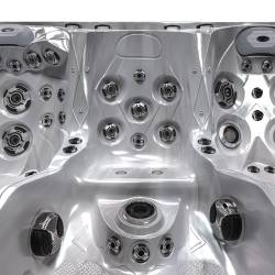 JACUZZI OGRODOWE WANNA SPA747 CAPPUCCINO OBUDOWA BRĄZOWA DESKA F21 210x210