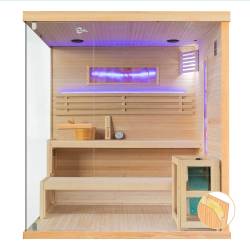 MO-EP4S PRAWA Sauna sucha z piecem HARVIA 8 kW 180X160X200CM