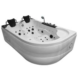 MUS-1062 MARMURKOWA LEWA Wanna łazienkowa SPA z hydromasażem 180X122X60CM