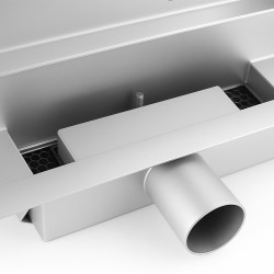 ODPŁYW LINIOWY ŚCIENNY 50 CM INOX NISKI SYFON WYSOKA PRZEPUSTOWOŚĆ DL09
