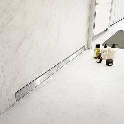 ODPŁYW LINIOWY ŚCIENNY 80 CM INOX NISKI SYFON WYSOKA PRZEPUSTOWOŚĆ DL09