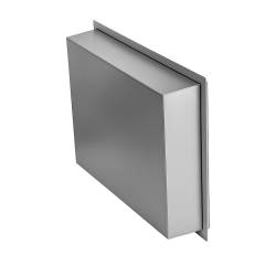PÓŁKA ŁAZIENKOWA WNĘKOWA UNO BEZ KOŁNIERZA CHROM 45X30X10 CM