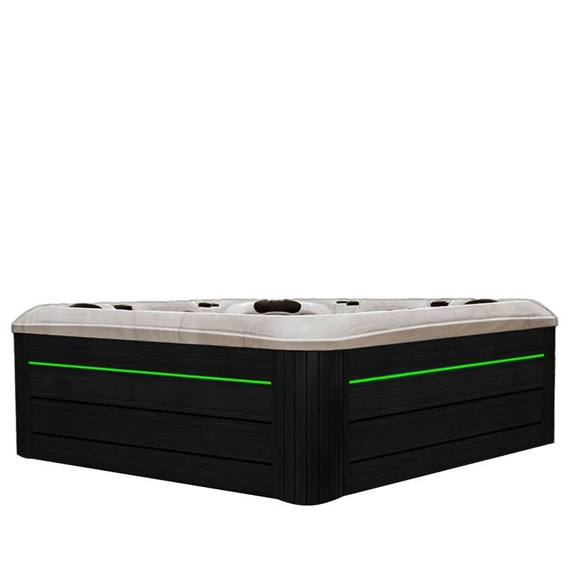 JACUZZI OGRODOWE WANNA SPA347 CAPPUCCINO OBUDOWA ANTRACYT 230x230 CM
