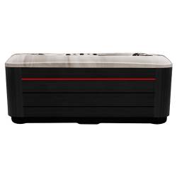 JACUZZI OGRODOWE WANNA SPA347 CAPPUCCINO OBUDOWA ANTRACYT 230x230 CM