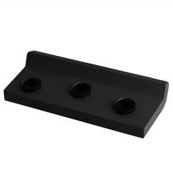 ZAGŁÓWEK PODUSZKA DO WANNY PRZYSSAWKI CZARNY LUVO-BL 31x13,5