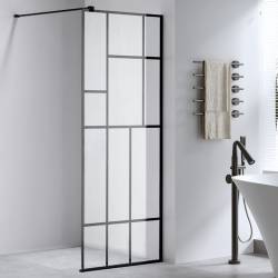 ŚCIANKA PRYSZNICOWA SH05D CZARNA 100 CM 8 MM SH05D-BL-100