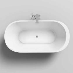 WANNA WOLNOSTOJĄCA PORTO 503B CZARNA PRZELEW CHROM 170x80 CM PORTO-503B-BL-170X80