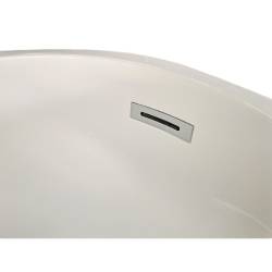 WANNA WOLNOSTOJĄCA ARIA 506D BIAŁA PRZELEW CHROM 170x80 CM ARIA-506D-170X80
