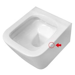 MISKA WC WISZĄCA RIMLESS AQUA-WH-03 BIAŁA DESKA WOLNOOPADAJĄCA DUROPLAST POWYSTAWOWA AQUA-WH-03-PW
